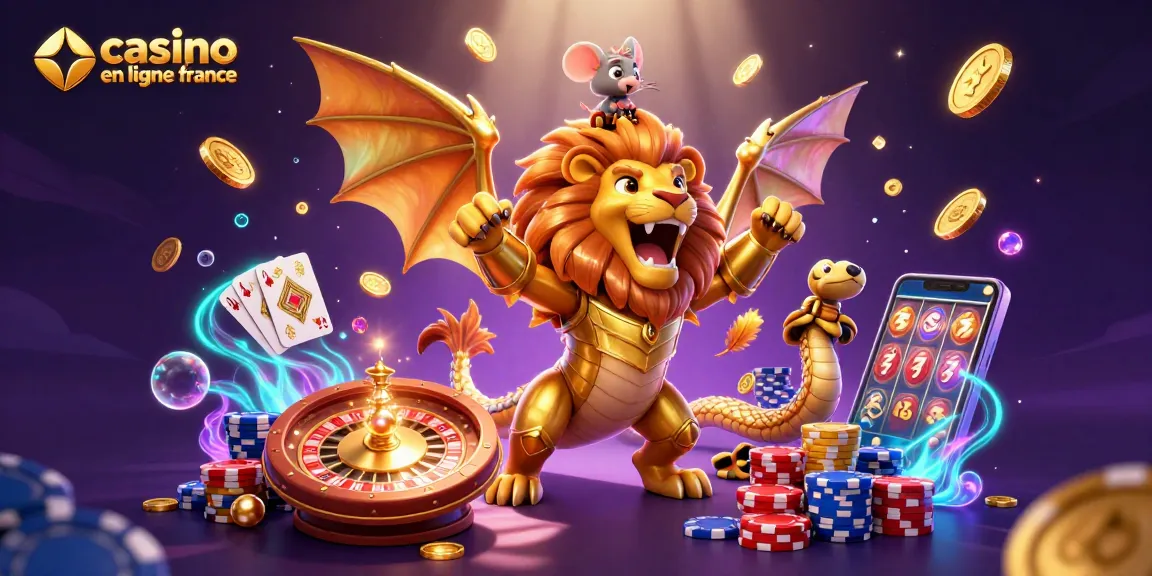 Explorez un univers fantastique de jeux avec le casino en ligne France, où une chimère domine la scène.