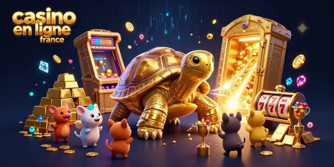 Découvrez les jeux passionnants des casinos en ligne en France, avec une tortue dorée pinball animée et des trésors scintillants.